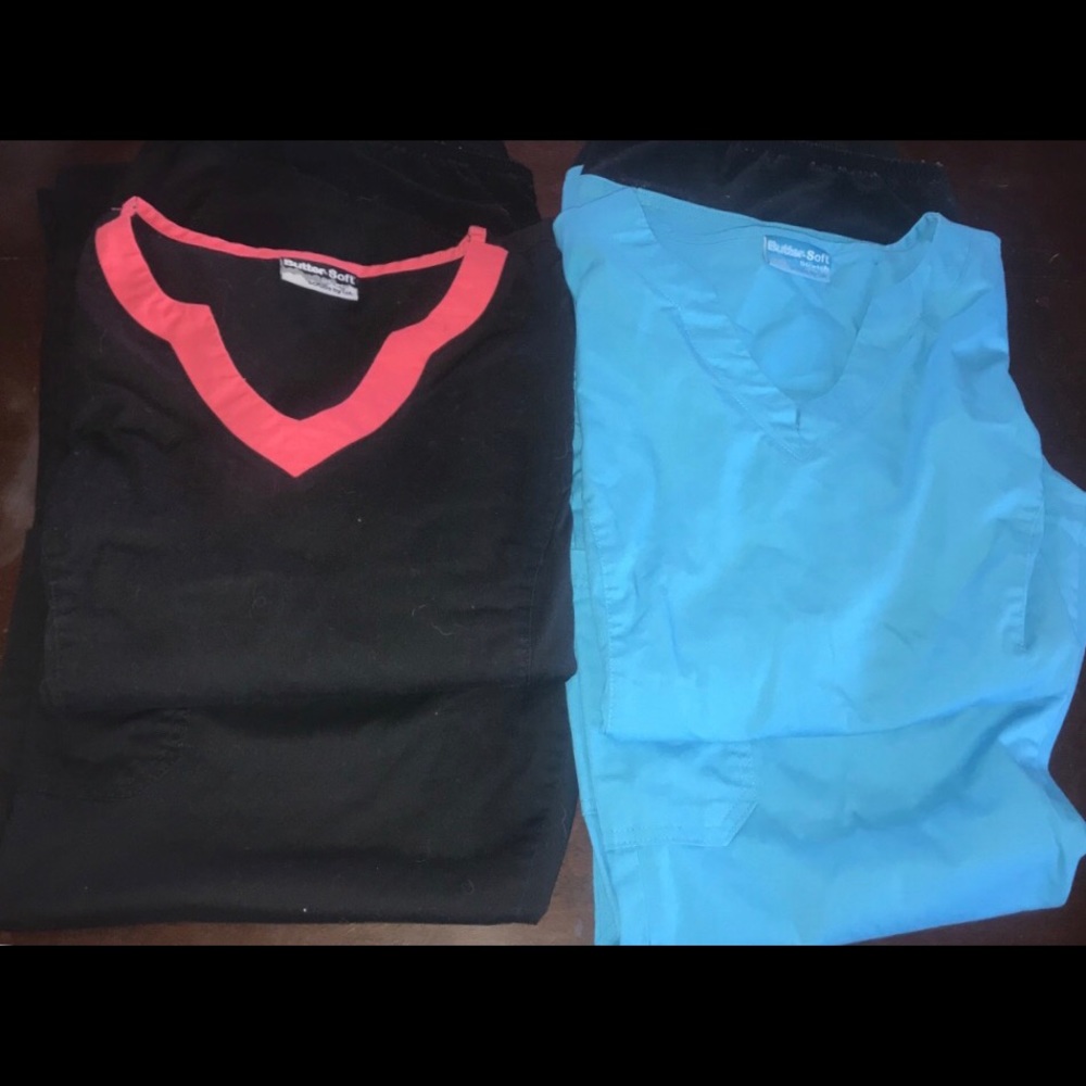Womens Bundle of two Scrub sets-top and bottoms